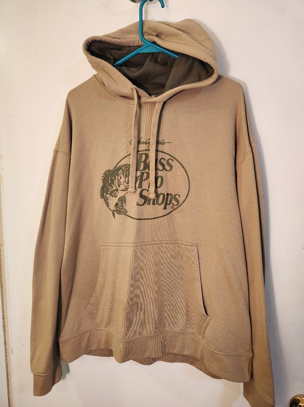 Bass Pro Shops Beige/Tan Pullover Hoodie with Logo